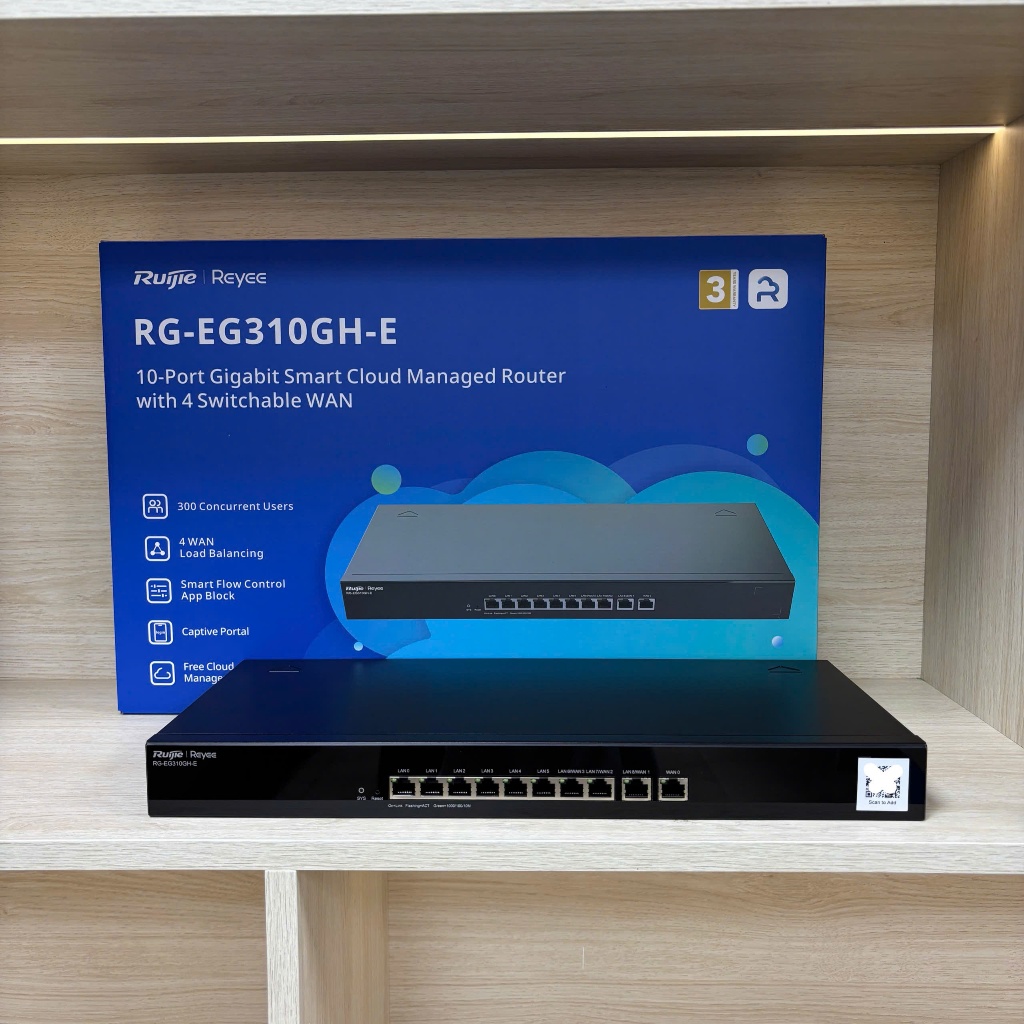 Thiết bị cổng services gateway 10 cổng Ruijie RG-EG310GH-E