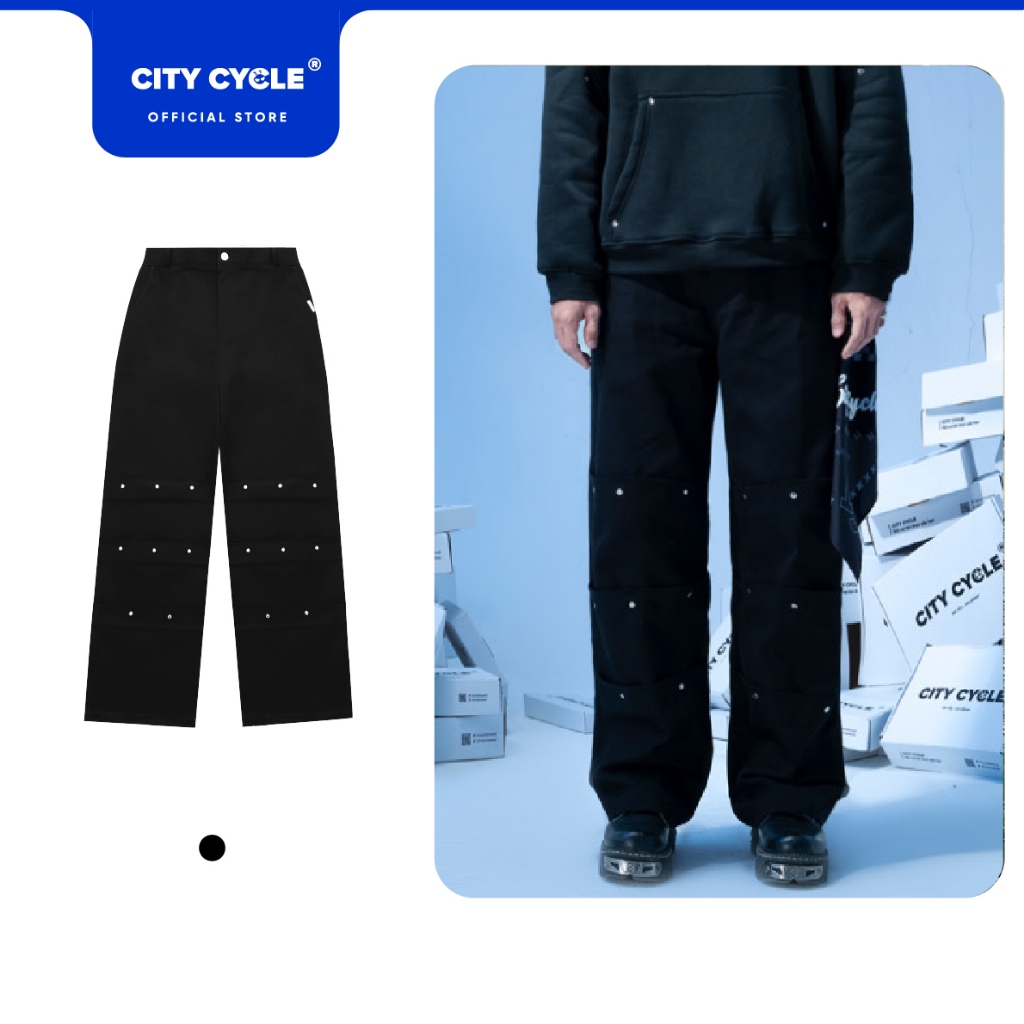 Quần ống rộng local brand Wrinkle City Cycle chất kaki unisex form suông nam nữ oversize