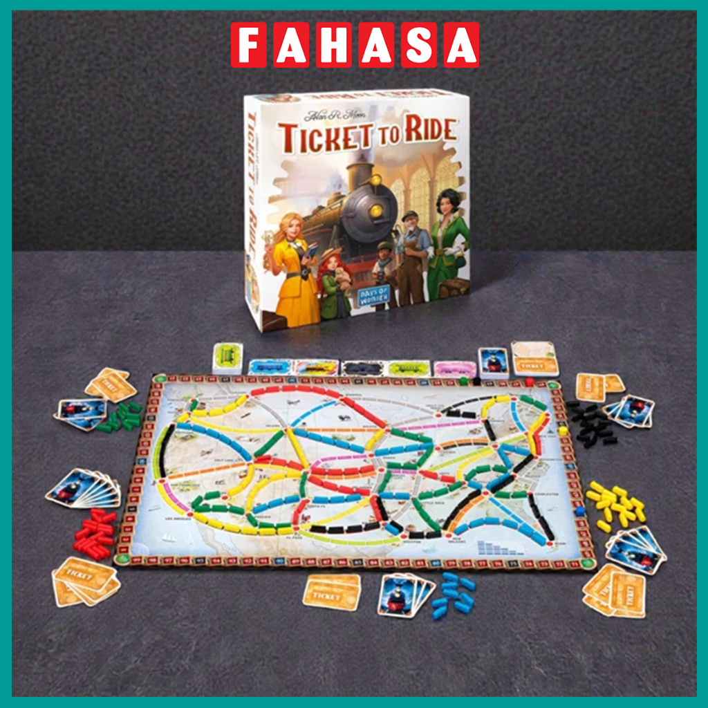Boardgame Ticket To Ride - Vé Tàu Lửa - Asmodee