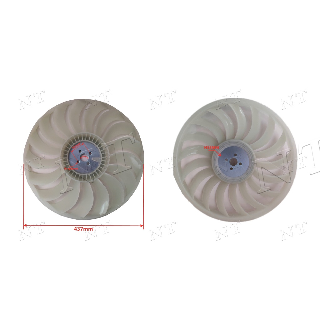 Cánh quạt làm mát xe nâng Mã số: 16361-26600-71 Phù hợp: Xe nâng TOYOTA 8FD30/13Z