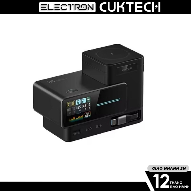 Trạm sạc để bàn CUKTECH 15 Ultra GaN 140W – TA1406U