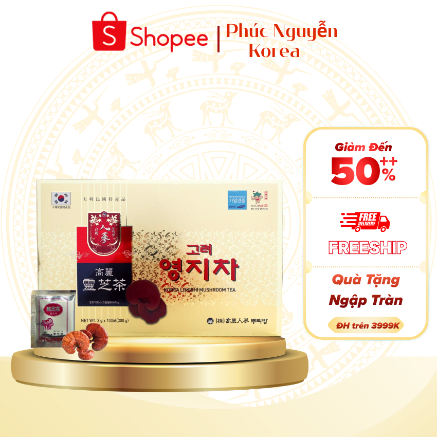Trà Nhân Sâm Hàn Quốc( hộp 100 gói)