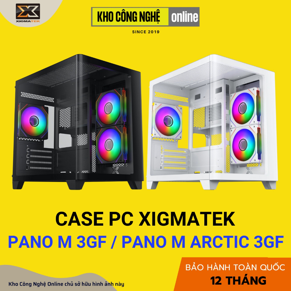 Vỏ Case Máy Tính Xigmatek PANO M NANO 3GF KÈM 03 FAN XIGMATEK G20F (Hàng Chính Hãng)
