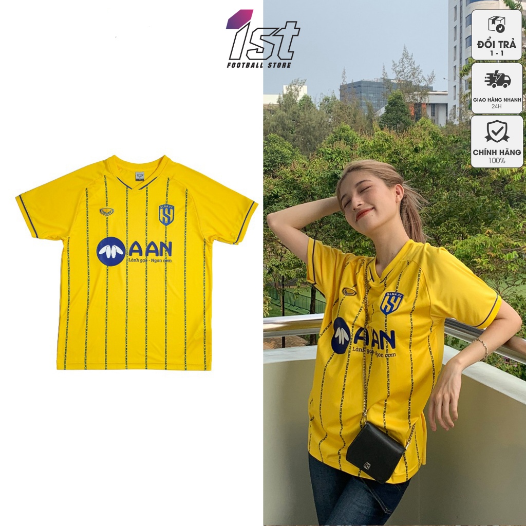 Áo Thun Nữ Bóng Đá CLB Sông Lam Nghệ An - Grand Sport