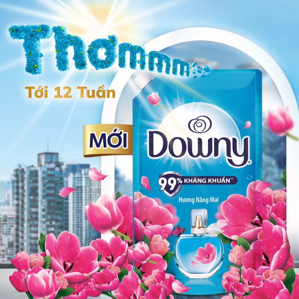 [Downy.] COMBO 3 Nước Xả Vải DOWNY Nhiều Mùi - Túi 1L X3