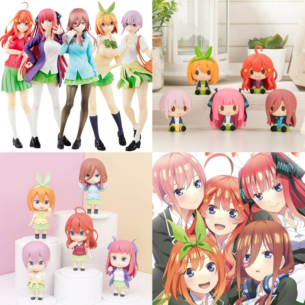 (LT.5nd) Mô hình figure Gotoubun no Hanayome NHÀ CÓ NĂM NÀNG DÂU anime tượng chibi trang trí trưng b