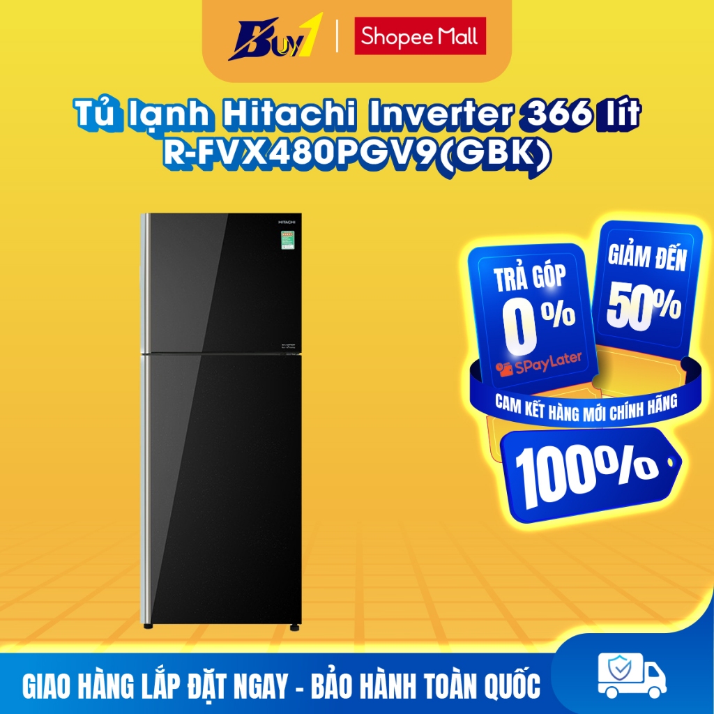 R-FVX480PGV9(GBK) - Tủ lạnh Hitachi Inverter 366 lít R-FVX480PGV9(GBK) - Hàng chính hãng
