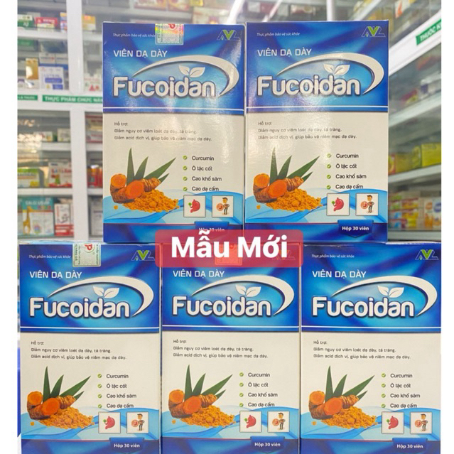 Viên Dạ Dày Fucoidan -Hỗ Trợ  Bảo Vệ Niêm Mạc Dạ Dày, Viêm Loét Dạ Dày, Tá Tràng, Ợ Hơi, Ợ Chua