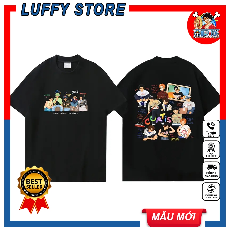 Áo thun Cortis chibi - TRẦN DỊCH HẰNG CHENGYIHENG JONATHAN - RHYDER - CAPTAIN BOY RHYDER BAY TỚI ĐÂY