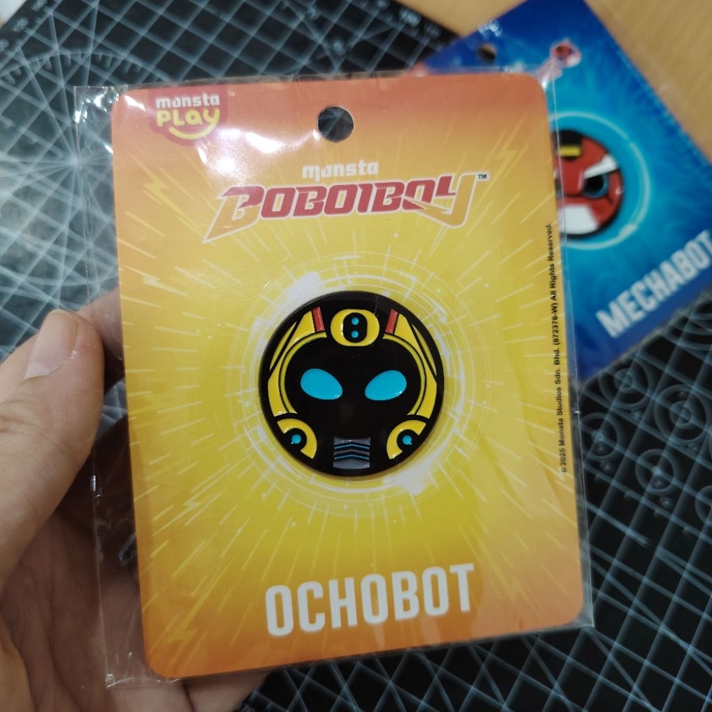 Enamel pin | Đồ chơi chính hãng Monsta | Boboiboy Galaxy - Ochobot