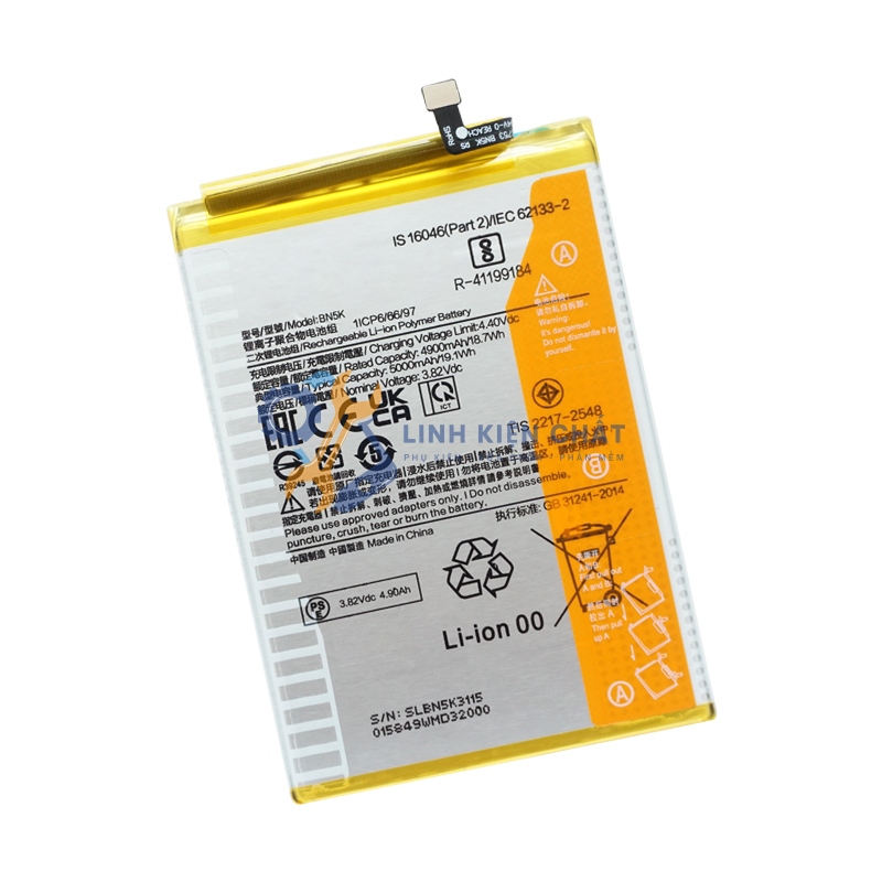 Pin cho Xiaomi Redmi 12C 22120RN86G BN5K 5000mAh Zin - Hàng Linh Kiện