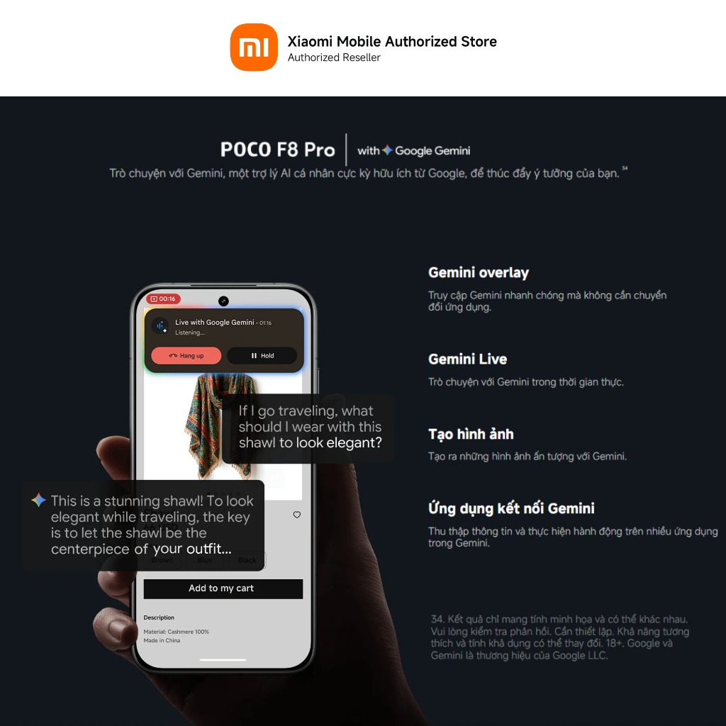 [Livestream] Điện thoại POCO F8 Pro 12+512GB | Màn POCO HyperRGB AMOLED 6.59" 120Hz | Snapdragon 8 Elite | BigBuy360 - bigbuy360.vn