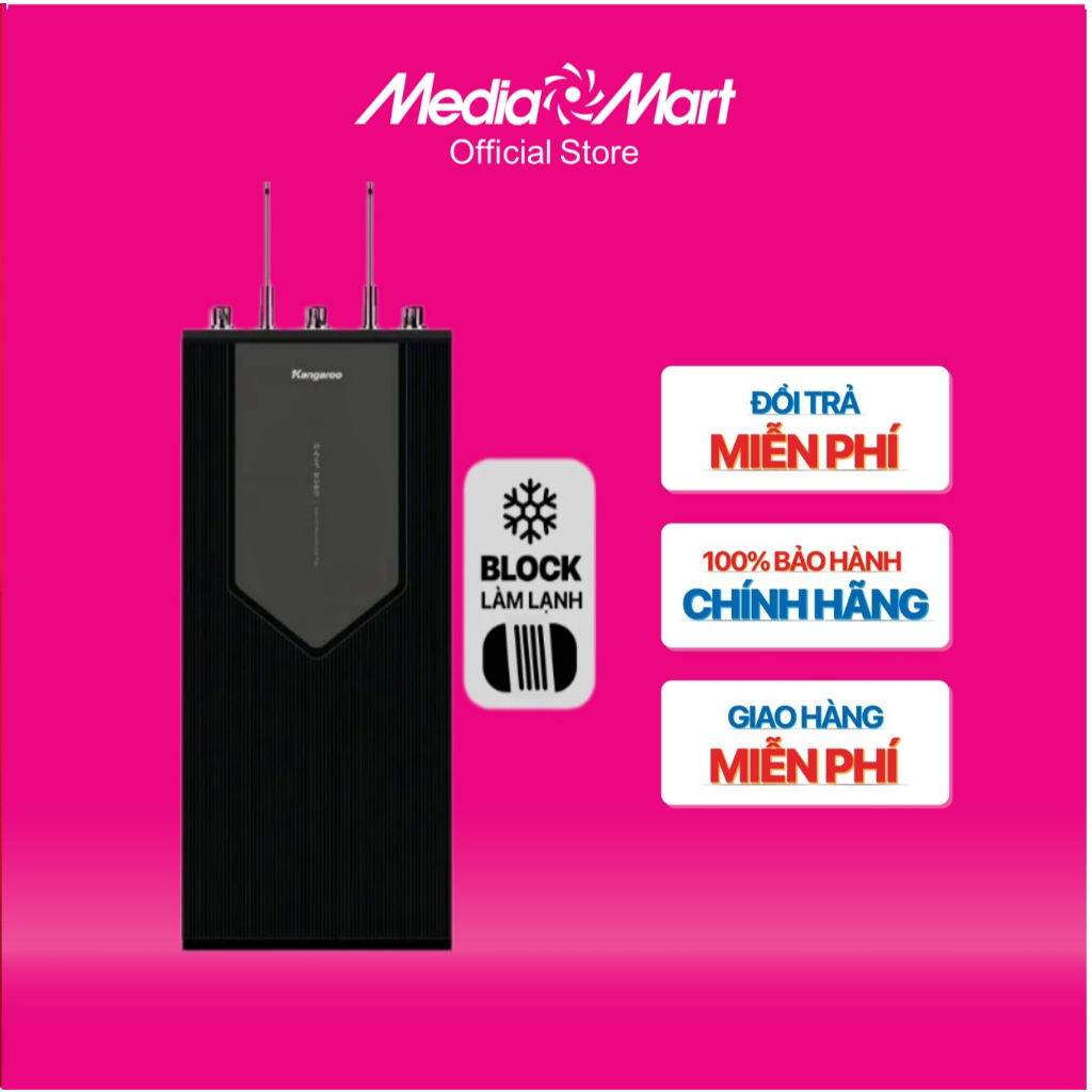 [MM.Online-Ship 0đ] Máy lọc nước nóng lạnh Kangaroo 9 cấp RO Block Infinity KG09A8