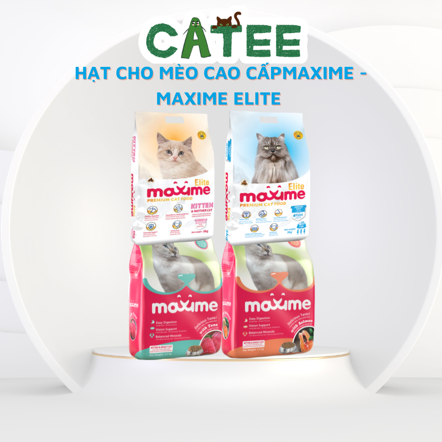 Hạt Cho Mèo Maxime - Maxime Elite Cao Cấp Giúp Tiêu Hóa Tốt, Giàu Dinh Dưỡng