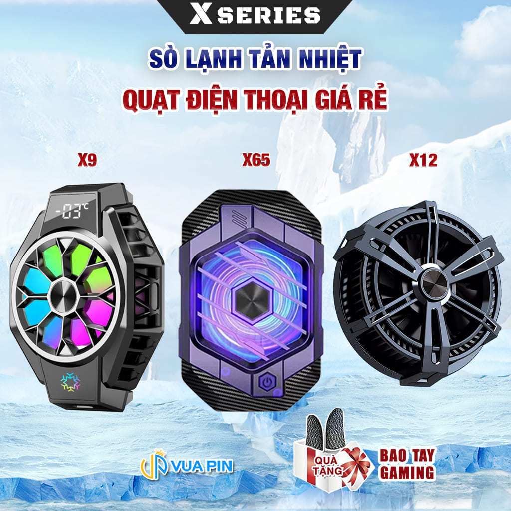 Quạt tản nhiệt điện thoại sò lạnh X7 / X9 / X12 / X65 / X122 SE / X156 Pro Max màn hình hiển thị nhi