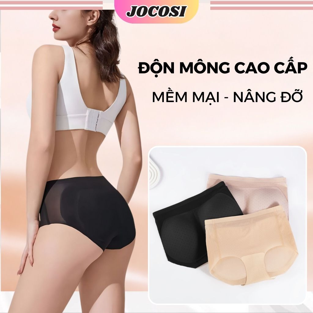 [TẶNG QUÀ]  Quần Lót Độn Mông Su Gân Đệm Vừa 0.5cm, Quần Chip Nâng Mông Tự Nhiên JOCOSI N2055