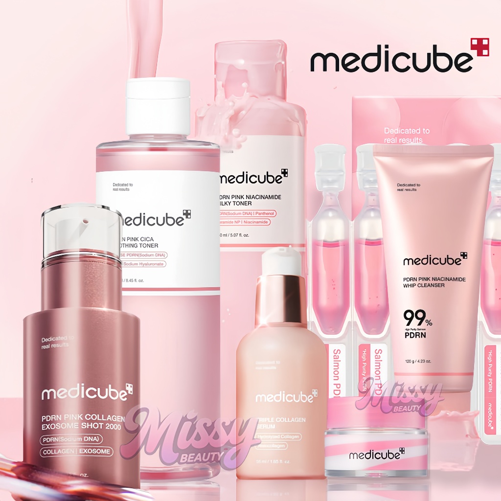 Tinh Chất Medicube Triple Collagen Serum | PDRN Pink Collagen Exosome Shot | Peptide Toner |Cleanser