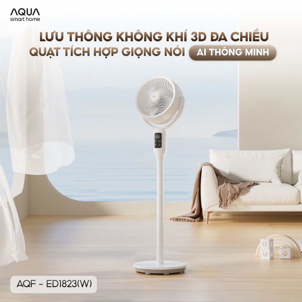Quạt đứng lưu thông không khí AQUA AQF-ED1823T(W)