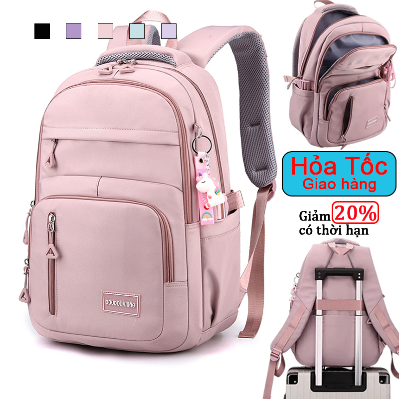Ba lô học sinh unisex chống nước,chống bẩn,bền và dung tích lớn,ba lô cho laptop,tặng móc khóa.b8705
