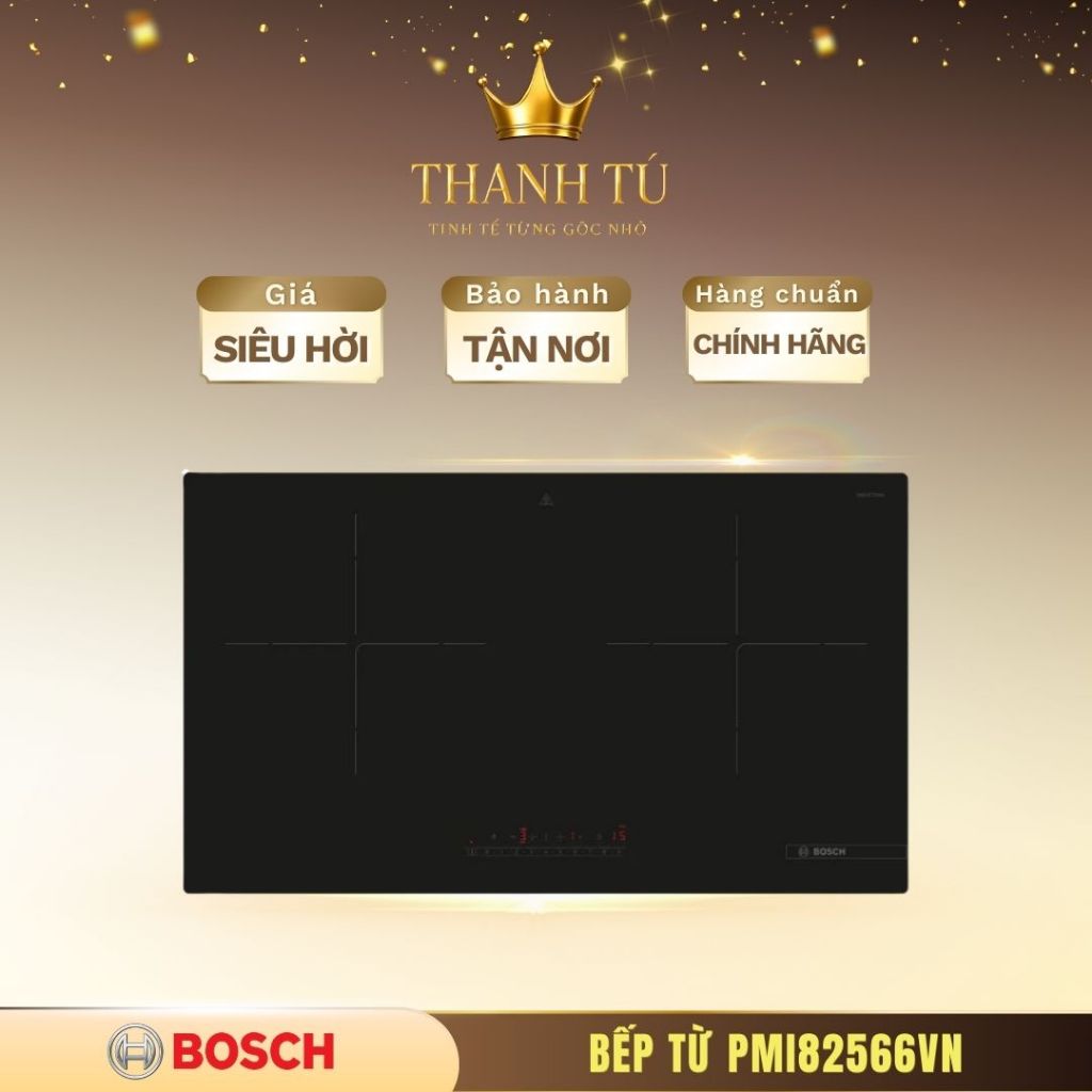 Bếp Từ Đôi Bosch PMI82566VN Series 6 – Lắp Âm, 2 Vùng Nấu, Gia Nhiệt Nhanh PowerBoost