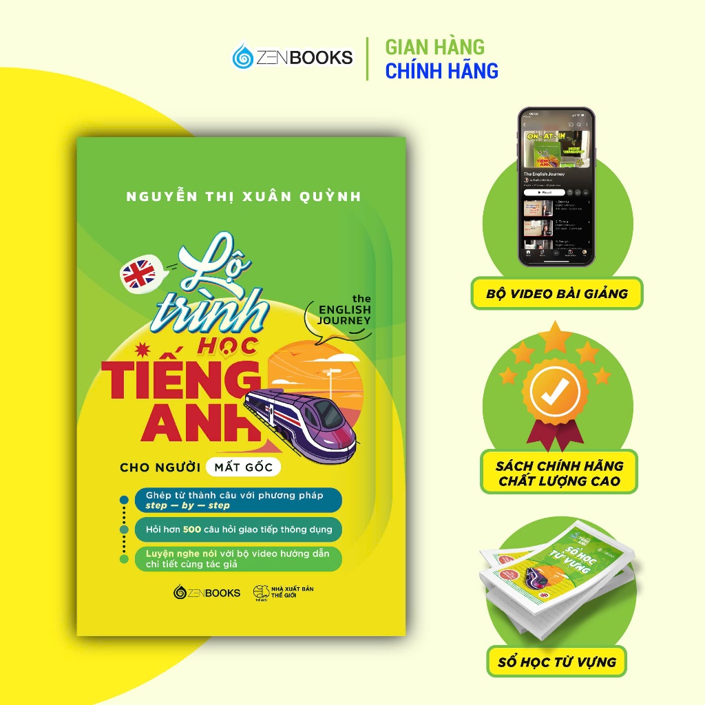 Sách - Lộ Trình Học Tiếng Anh Cho Người Mất Gốc (The English Journey) - Nguyễn Thị Xuân Quỳnh