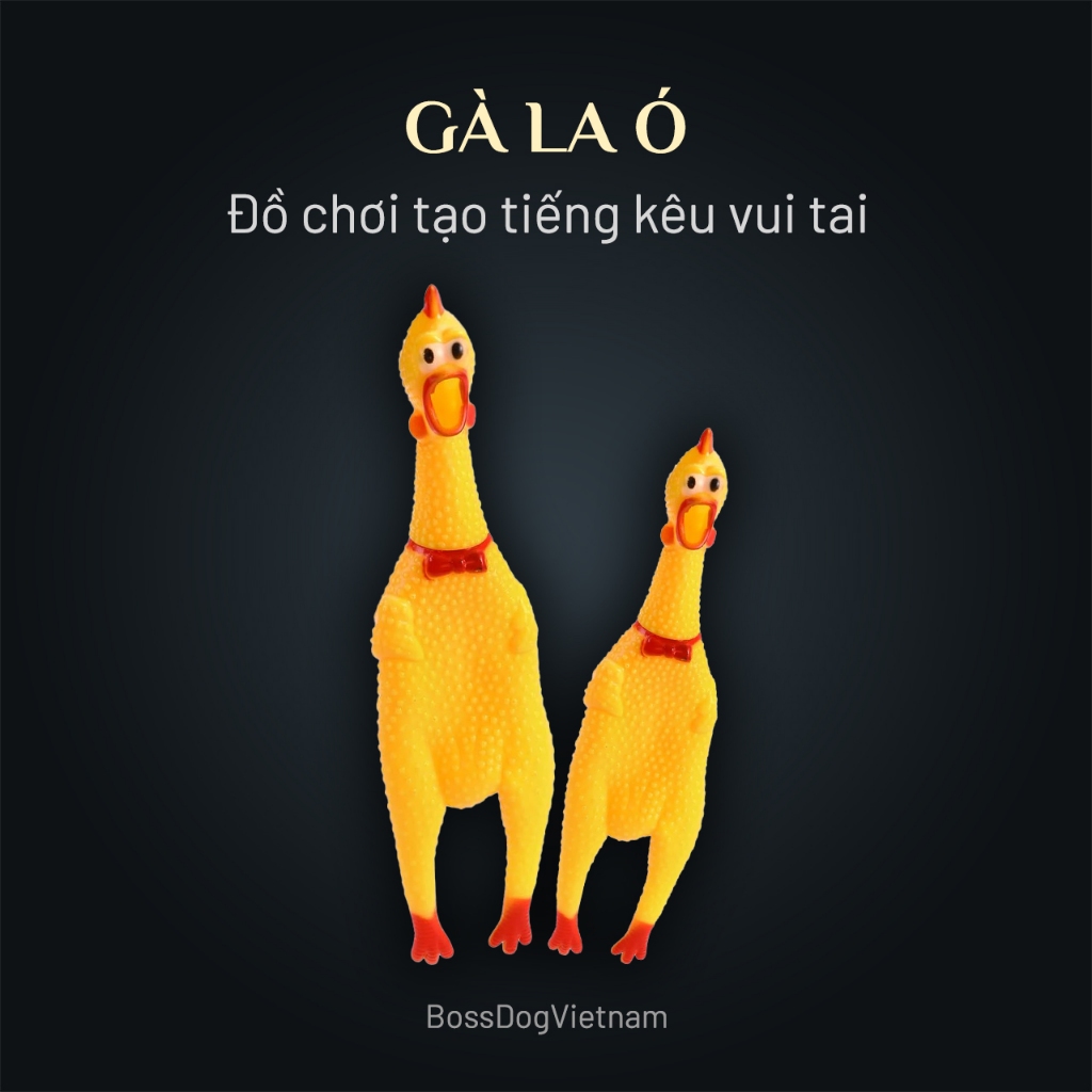 Đồ chơi thú cưng Gà La Ó | Tiếng kêu vui nhộn | BossDog