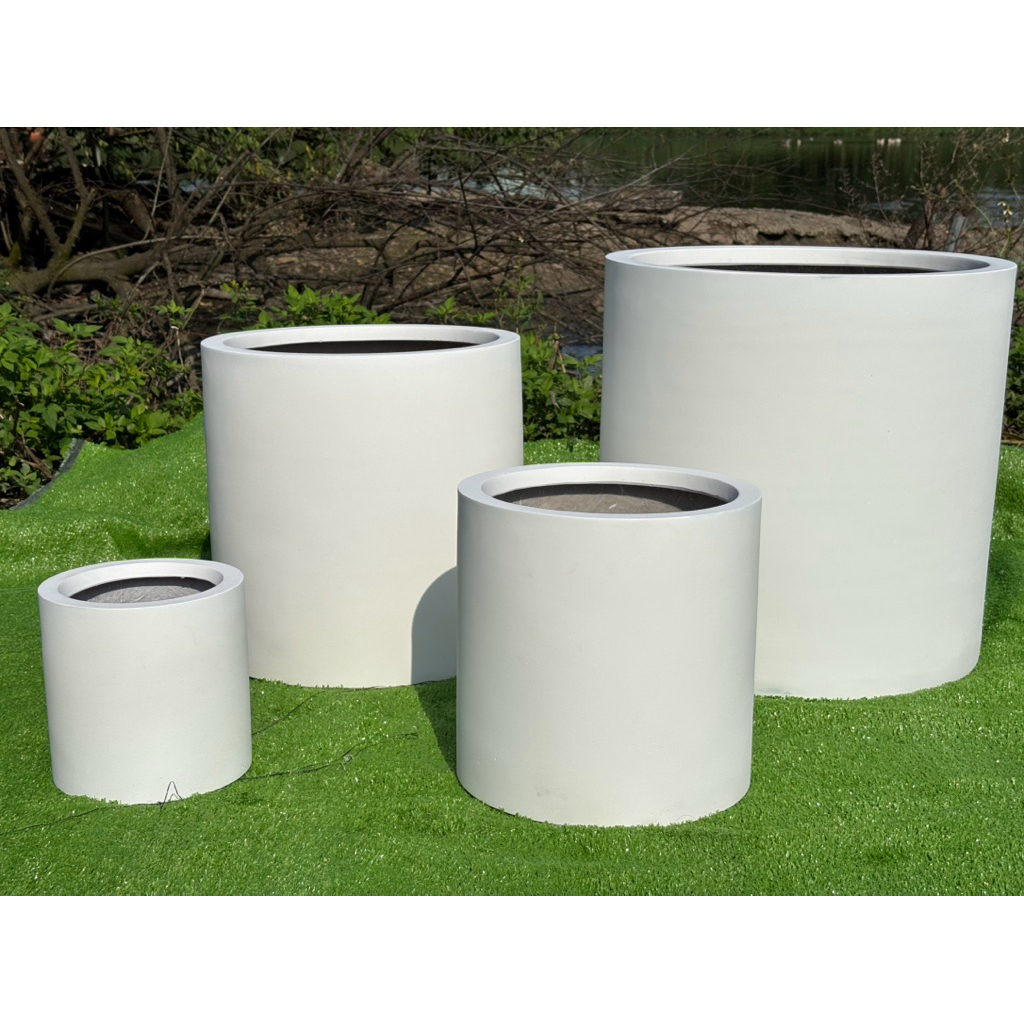chậu trồng cây composite tròn trụ không chân RX D50/40/30/20 H50/40/30/20