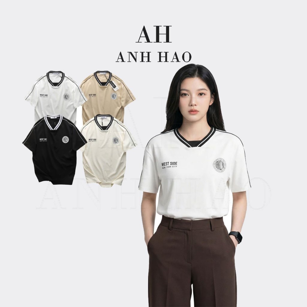 ÁO THUN NAM CỔ TRÒN THỂ THAO COTTON CPAU MỀM MỊN THOÁNG MÁT - Unisex WEST | AH STUDIO