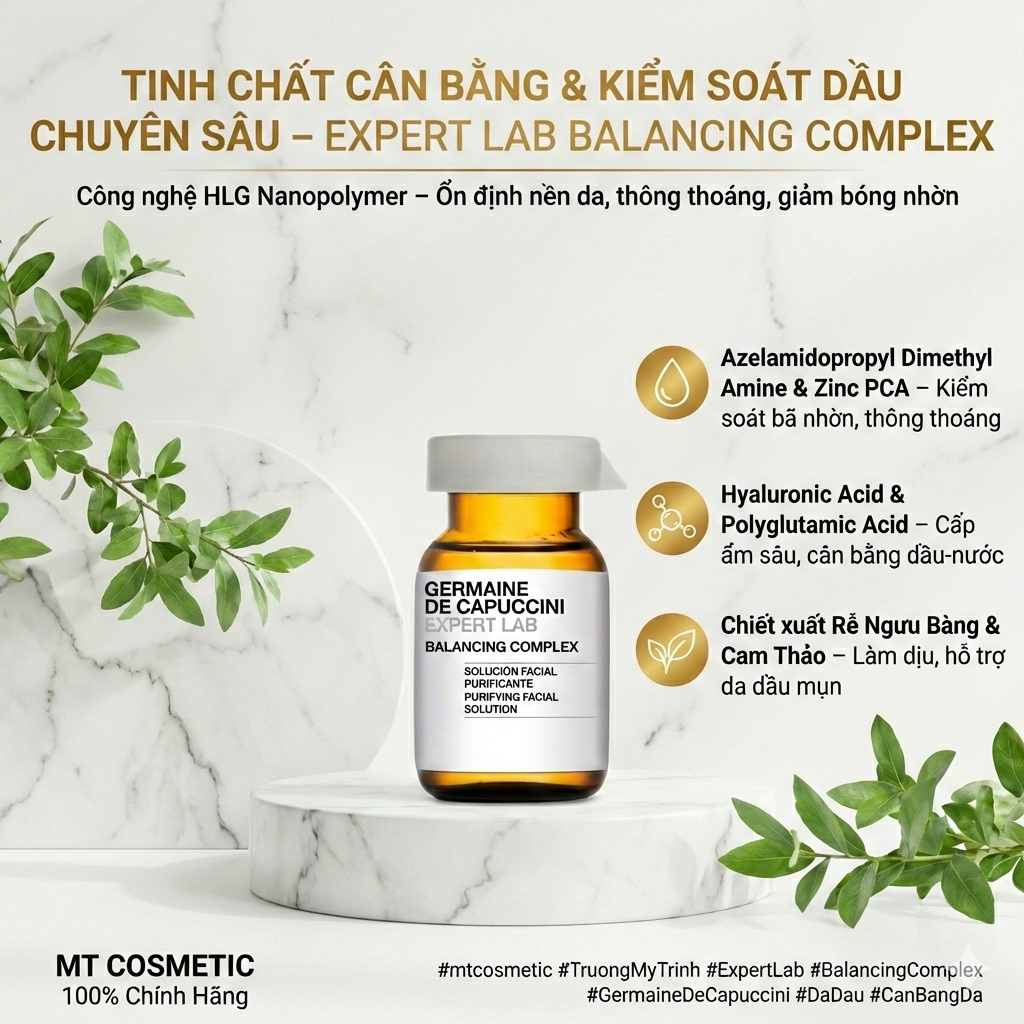 Tinh Chất Cấp Ẩm, Giảm Dầu, Giảm Mụn – Expert Lab Balancing Complex Expert Lab – Lab Solution – Germ