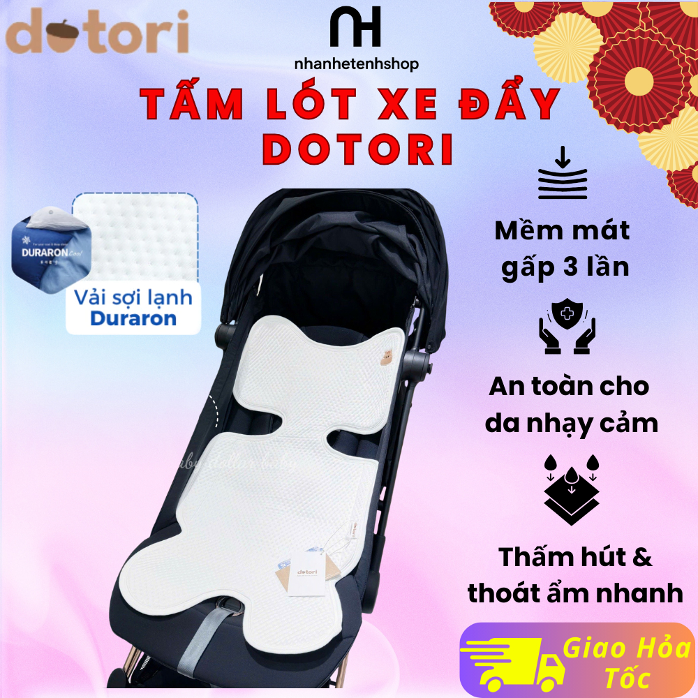 Tấm Lót Xe Đẩy Trẻ Em Dotori Cao Cấp – Đệm Lót Thoáng Khí Chống Bí Nóng – Phù Hợp Xe Đẩy, Xe Nôi, Gh