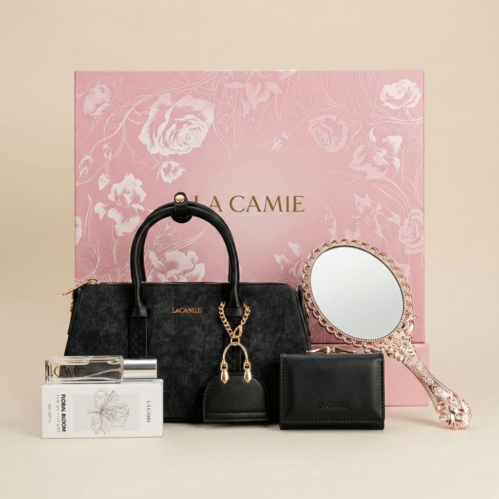 Set quà tặng túi xách 8/3 - món quà trọn vẹn dành tặng phái đẹp Thương hiệu LaCamie Combo TX5A0811