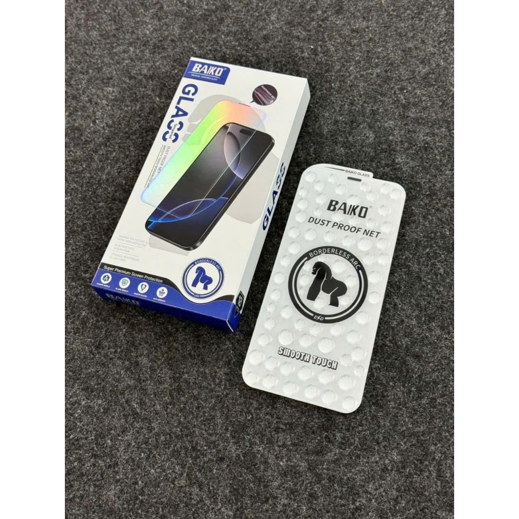 Kính Cường lực BAIKO không viền đen full màn hình dành cho Iphone X Xs 11 12 13 14 15 16Promax