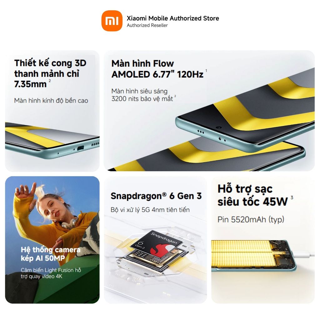 [VOUCHER 250K] Điện thoại POCO M8 5G (8+256GB | 8+512GB) | Màn Flow AMOLED 6.77" 120Hz | Snapdragon 6Gen3 | Camera 50MP | BigBuy360 - bigbuy360.vn