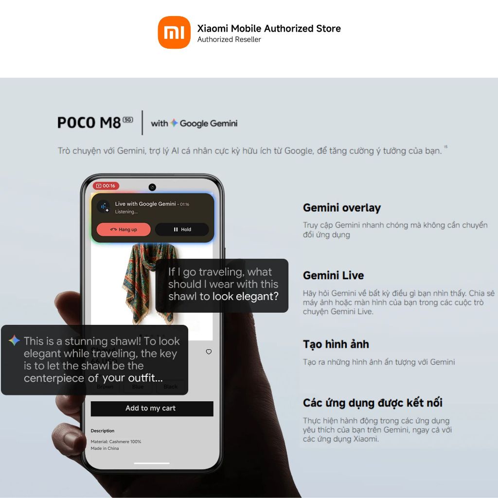 [VOUCHER 250K] Điện thoại POCO M8 5G (8+256GB | 8+512GB) | Màn Flow AMOLED 6.77" 120Hz | Snapdragon 6Gen3 | Camera 50MP | BigBuy360 - bigbuy360.vn