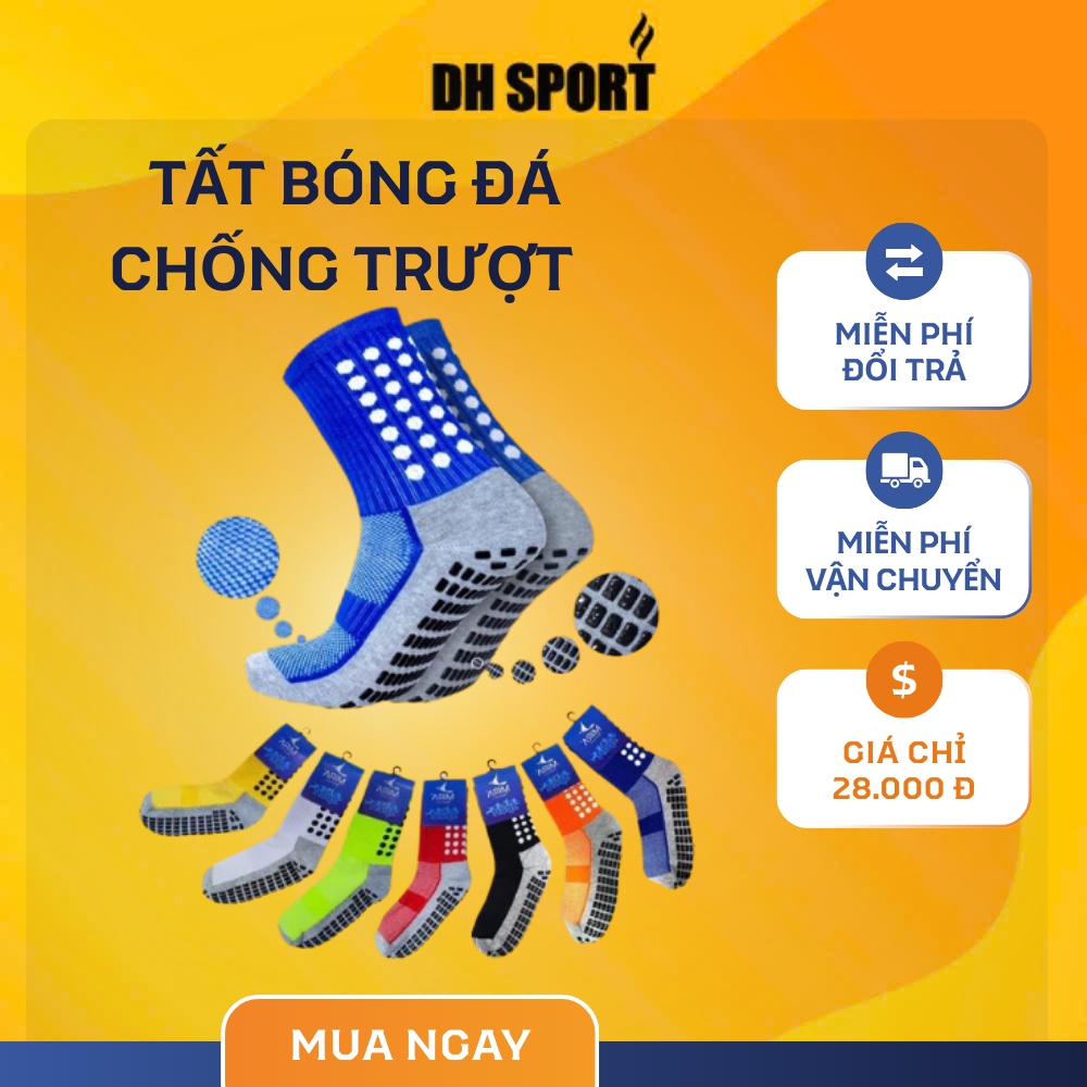 Tất đá bóng , vớ đá banh, tất bóng đá chống trượt cao cấp- DH Sport