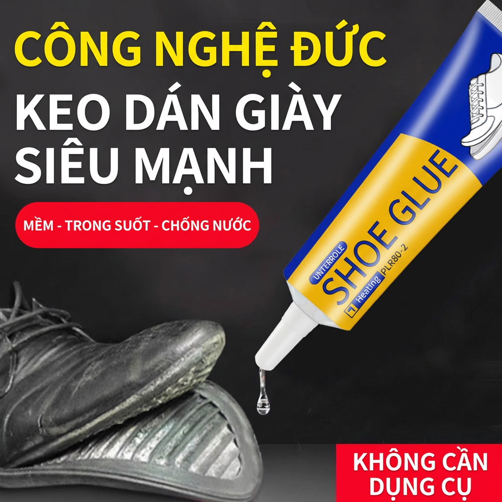 👟Dính chắc ngay lập tức trong 1 giây 🏃Keo dán giày dép siêu chắc 60ml, Keo dán đa năng siêu dính