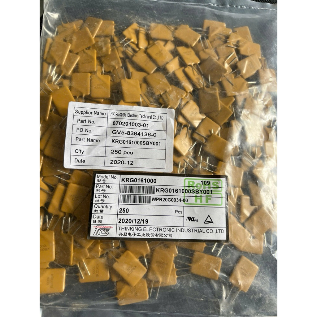 10⚡ CẦU CHÌ TỰ PHỤC HỒI PTC KRG0161000 (16V 10A) - HÀNG CHÍNH HÃNG TKS