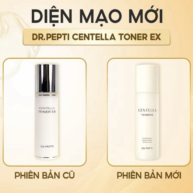 [CHÍNH HÃNG] Toner Dr.Pepti căng bóng, dưỡng ẩm, phục hồi da Centella Toner EX 180ml