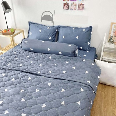 Bộ chăn hè ZingZingMart kích thước m6/m8/2m2 mềm mịn: 1 chăn hè + 1 ga + 2 áo gối nằm + 1 áo gối ôm