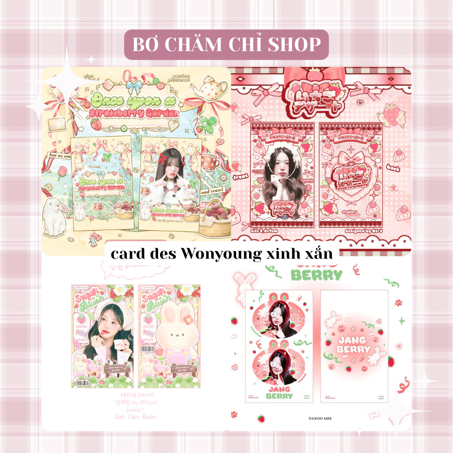 (PHẦN 4) Card des Wonyoung xinh xắn, card des kpop, freebies,...