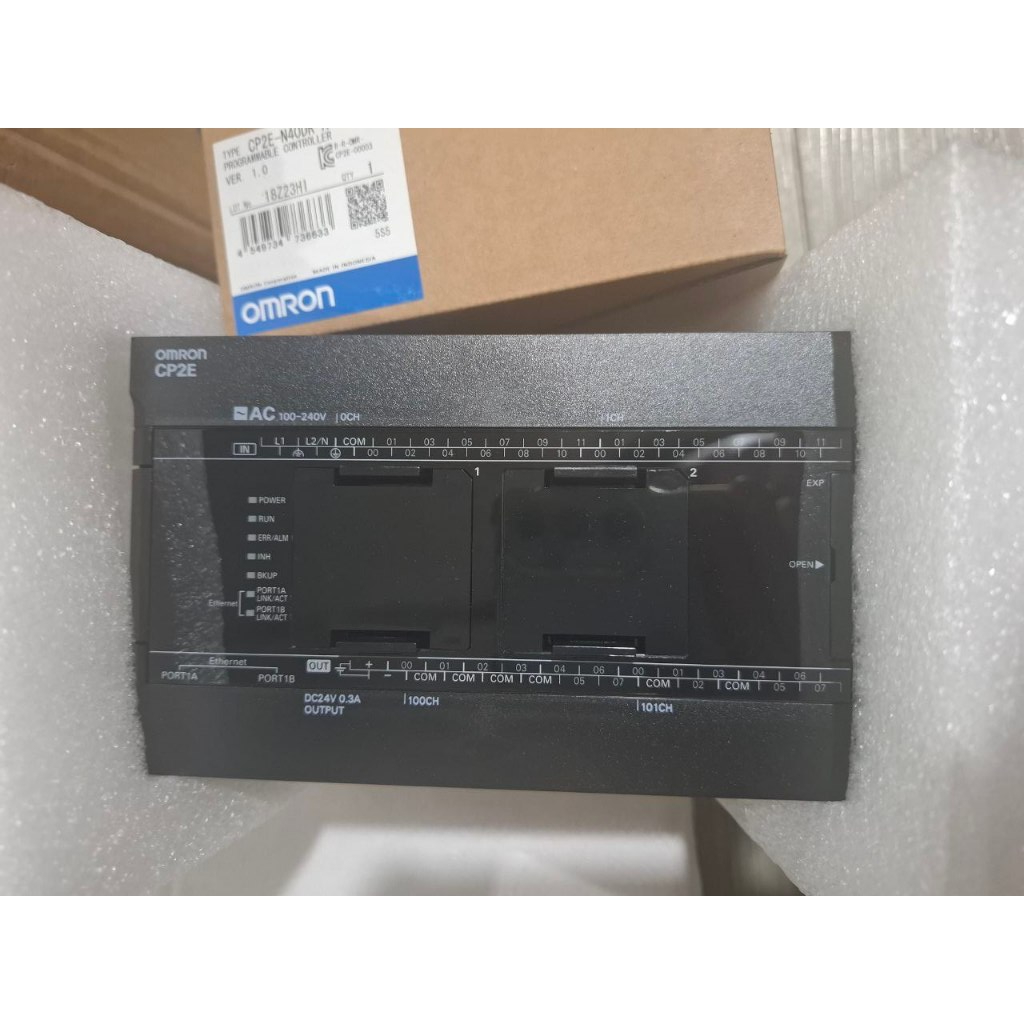 Bộ điều khiển lập trình PLC OMRON CP2E-N40DR-A 24In 16Out, CP2E-N60DR-A 36 In 24 Out Relay chính hãn