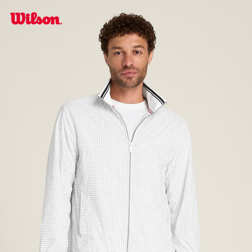 Wilson Men Grand Slam Jacket Bright White Áo Khoác Nam Thể Thao WM00579531ZAE