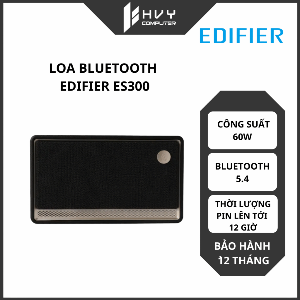 Loa Bluetooth V5.4 EDIFIER ES300 | Chứng nhận Hi-res Audio - Hàng chính hãng