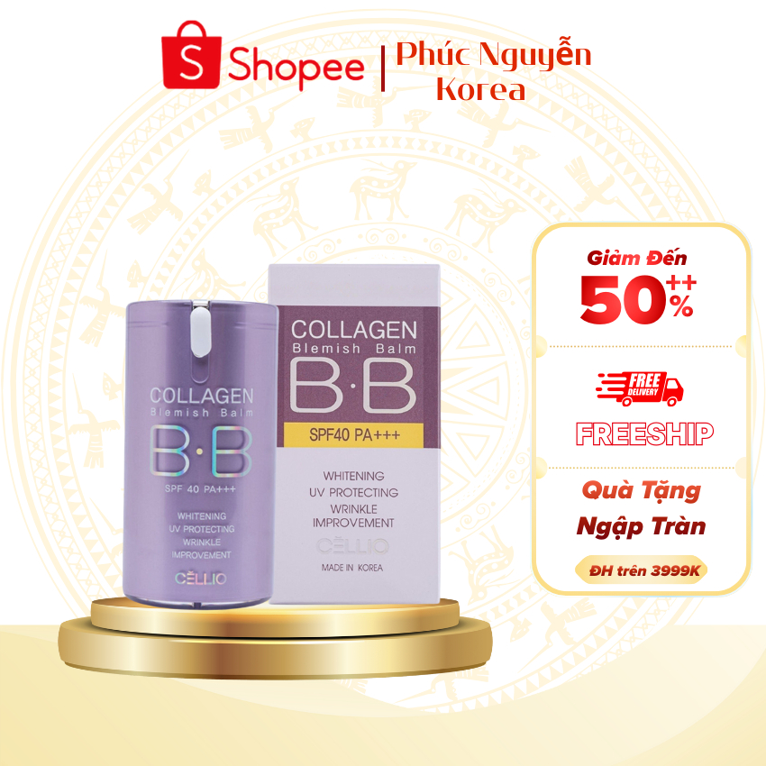 Kem nền BB Collagen Cellio Hàn Quốc