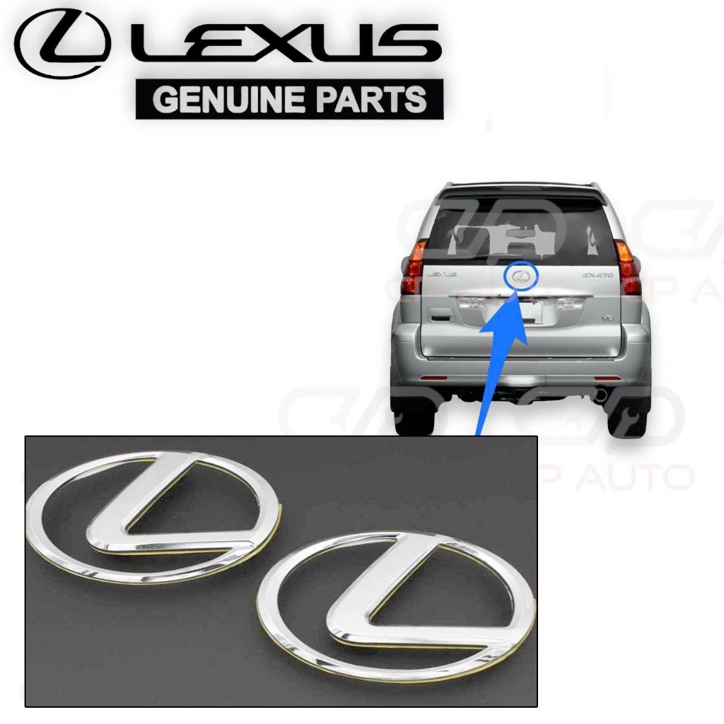Logo Lexus Dán Sau Xe Lexus GX470 2003 2004 2005 2006 2007 2008 2009 - Logo Lexus Dán Đuôi Xe GX470