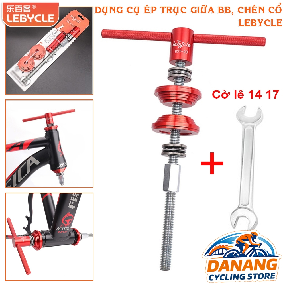 Dụng Cụ Tool Ép Trục Giữa BB & Chén Cổ Xe Đạp LEBYCLE – Kèm Cờ Lê 14/17