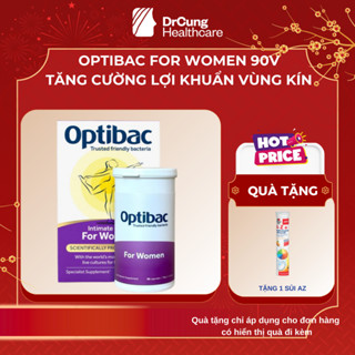 Men Vi Sinh Phụ Khoa Optibac Tím - For Women 90 Viên - Men Vi Sinh Bổ Sung Lợi Khuẩn