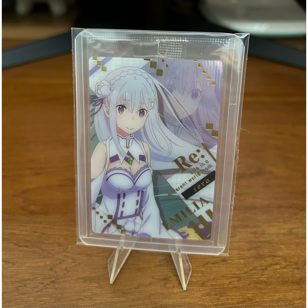 Thẻ metal wafer SP nhân vật Emilia •Re:zero
