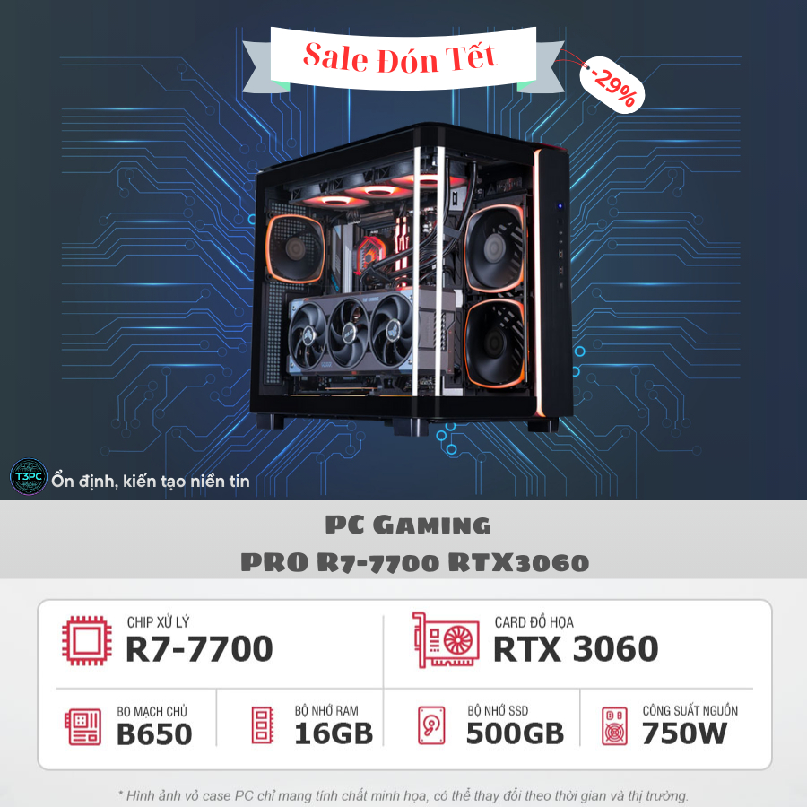 PC Gaming  PRO R7-7700 RTX3060