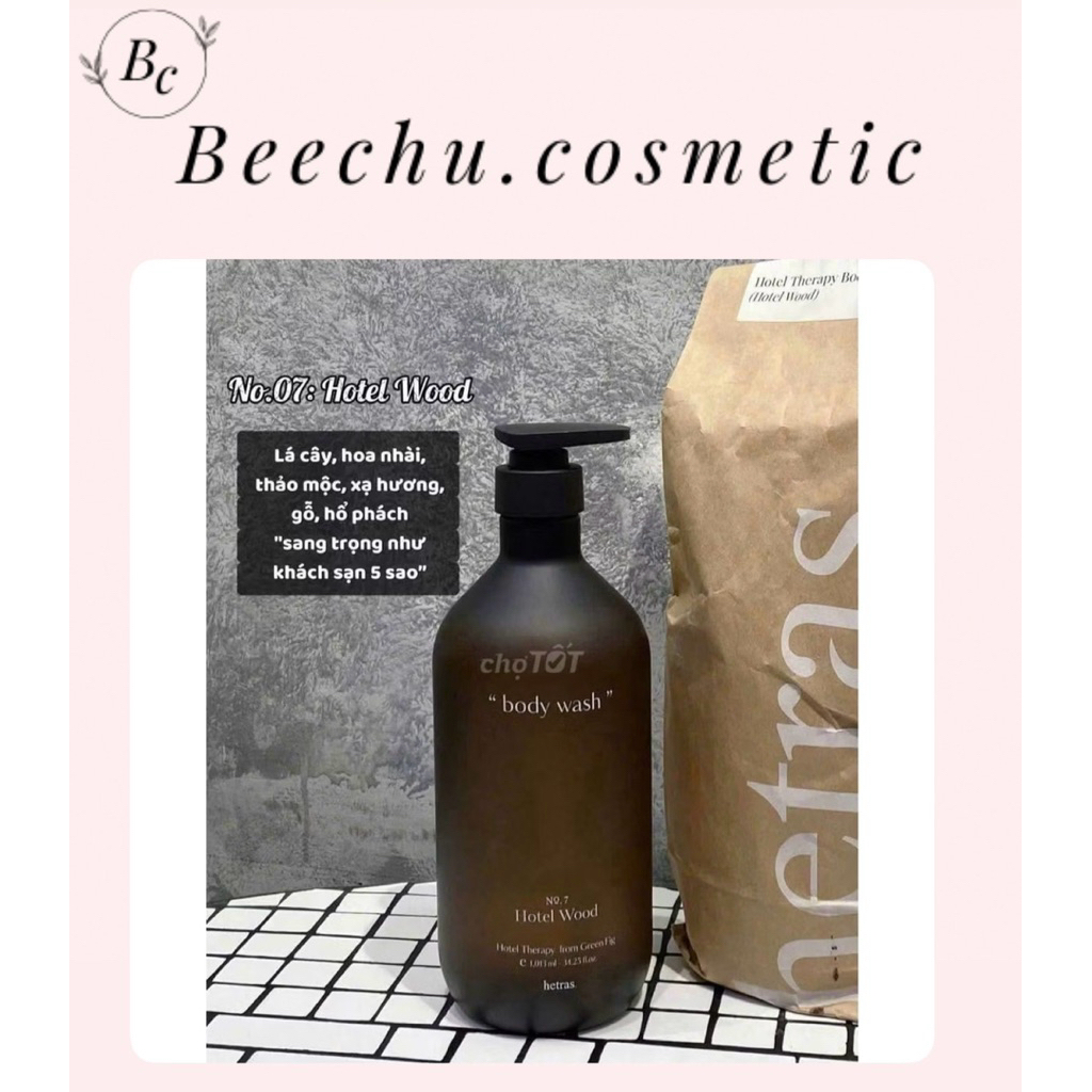 Sữa Tắm Hương Nước Hoa Hetras Body Wash 1000ML